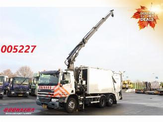 danneggiata veicoli industriali DAF  Faun Variopress II Hiab 211 BW-3 HiPro Kran Müllwagen 2014/3