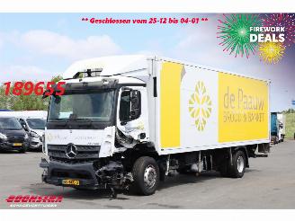 krockskadad bil vrachtwagen Mercedes Antos 2124 Koffer 8.60 Meter!! LBW Euro 6 2017/11