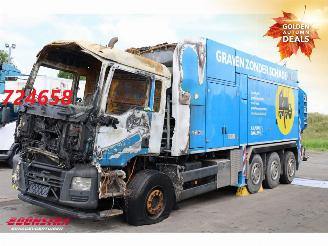 uszkodzony ciężarówki MAN TGS 36.480 8X4 MTS Dino 5 12m3 Saugbagger Euro 6 2016/9
