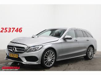 Unfallwagen Mercedes C-klasse Estate 300 CDI HYBRID Prestige AMG LED Leder Burmester SHZ PDC 2015/8