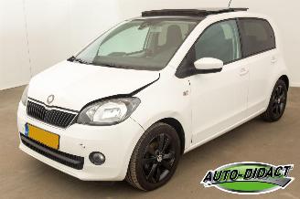 krockskadad bil auto Skoda Citigo 1.0 Airco Open Pano Greentech Arctic Air 2013/4