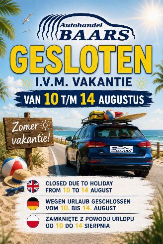 Avarii autoturisme Audi  MA 10 AUG T/M VRIJ 14 AUG GESLOTEN IVM VAKANTIE 2026/7