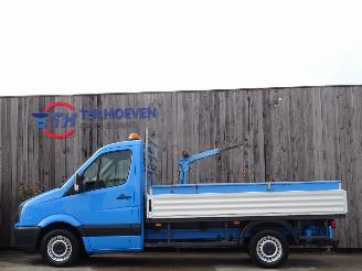 krockskadad bil auto Volkswagen Crafter 2.0 TDi Open Laadbak Kraan Airco Cruise 120KW Euro 5 2013/10