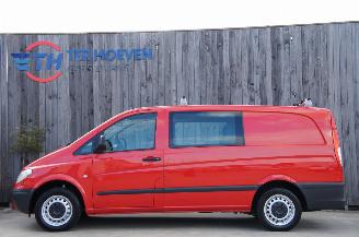 Vaurioauto  passenger cars Mercedes Vito 111 CDi Lang Dubbele Cabine Klima 5-Persoons Trekhaak 85KW Euro 4 2009/4