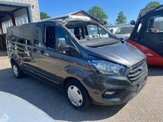 krockskadad bil bedrijf Ford Transit Custom 2.0 TDCI 125KW AUTOM. DC LANG AIRCO KLIMA  NAVI CAM. 2021/4