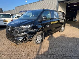 krockskadad bil bedrijf Ford Transit Custom 2.0 TDCI 125KW AUTOMAAT LANG AIRCO KLIMA NAVI 2024/5