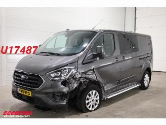 krockskadad bil bedrijf Ford Transit Custom 2.0 TDCI 170 PK Aut. L2-H1 DoKa Leder ACC SHZ Camera AHK 2021/4