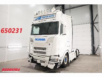 krockskadad bil vrachtwagen Scania S S530 6X2 Full Air ACC Retarder Leder 6X2 2022/2