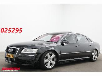 krockskadad bil auto Audi A8 Lang 4.2 V8 Quattro Solar ACC Bose Memory Ventilatie Camera TV 2007/8
