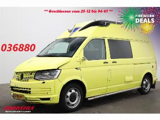 dañado vehículos comerciales Volkswagen Transporter 2.0 TDI 205 PK DSG RTW Ambulance LED Leder Cruise PDC 2019/10