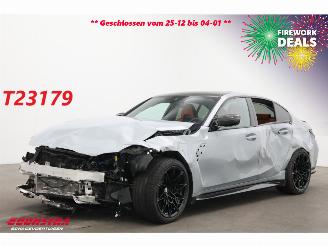 krockskadad bil auto BMW M3 Competition xDrive HUD Carbon H/K Memory Camera Ventilatie SHZ 10.551 km! 2024/5