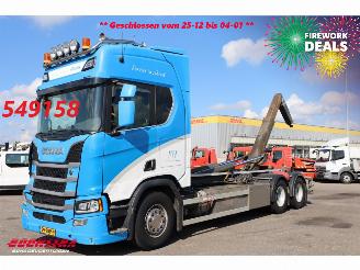 dañado camiones Scania R R500 6X2 Retarder VDL Haakarm Standclima Leder Navi Camera 2019/4