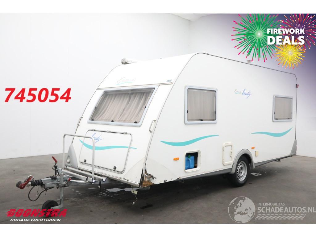 Knaus 460 Beauty Luifel Fietsendrager Ringverwarming Rondzit Dwarsbed