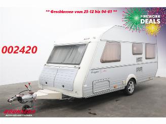 skadebil caravan Kip  Nagivator 44TDB Frans Bed Ringverwarming 2003/6