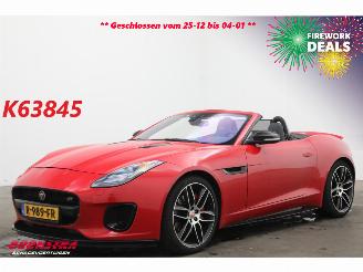 skadebil auto Jaguar F-type 2.0T Chequered Flag Meridian Memory Leder LED Apple Camera LRHZ SHZ 2019/7