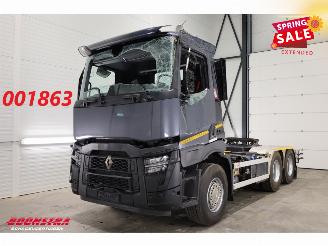 krockskadad bil vrachtwagen Renault  480 ACC 2X PTO Hydrauliek AJK Kip / Schiebe 6X4 144.786 km! 2023/4
