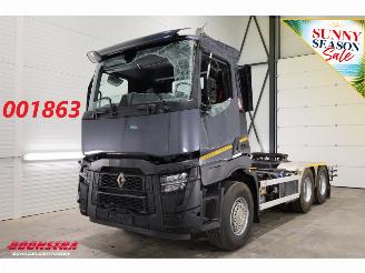 Schade vrachtwagen Renault  480 ACC 2X PTO Hydrauliek AJK Kip / Schiebe 6X4 144.786 km! 2023/4