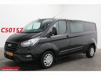 skadebil bedrijf Ford Transit Custom 2.0 TDCI 130 PK Aut. L2-H1 DoKa 6-Pers. Navi Airco Cruise PDC 2023/4