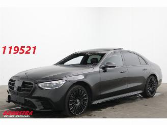 krockskadad bil auto Mercedes S-klasse 580 e Lang AMG Line 4X Memory/SHZ/Ventilatie HUD AR Burmester 2023/5