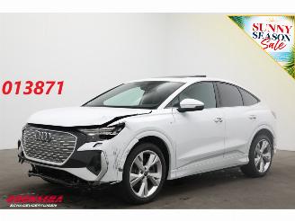 krockskadad bil auto Audi Q4 55 quattro S Edition 82 kWh Pano LED ACC Memory Camera AHK 2024/9