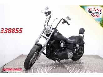 damaged motor cycles Harley-Davidson  FXDB Street Bob Vance Hines 2012/7
