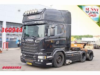 uszkodzony ciężarówki Scania R R580 V8 Full Air Standairco Leder 6X2 Euro 6 2014/7