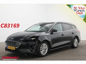 krockskadad bil auto Ford Focus 1.0 EcoBoost Hybrid Titanium X Business Cruise Navi SHZ Camera PDC AHK 2021/10