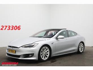 skadebil aanhanger Tesla Model S 100D Pano Schuif/kantel Clima Navi Memory Leder SHZ LrHZ Cruise Camera PDC 2018/11