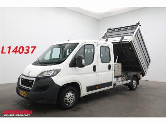 skadebil bedrijf Peugeot Boxer 2.0 HDI Kipper DoKa 7-Pers. Airco AHK 142.333 km! 2019/7
