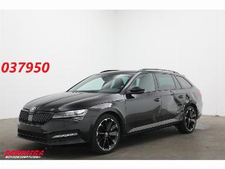 skadebil auto Skoda Superb Combi 2.0 TDI 200 PK DSG Sportline 4X4 LED ACC Memory Virtual Camera LRHZ SHZ 2023/8