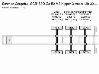 Schmitz Cargobull  SCB*S3D Ca 52 M3 Kipper 3-Asser Lift 39t BY 2020 picture 24