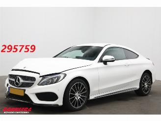 krockskadad bil auto Mercedes C-klasse Coupé 180 AUT Edition 1 AMG Navi Cruise Clima Memory SHZ Camera PDC 2016/9
