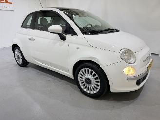 uszkodzony samochody osobowe Fiat 500 1.2 Lounge Automaat Airco 2010/11