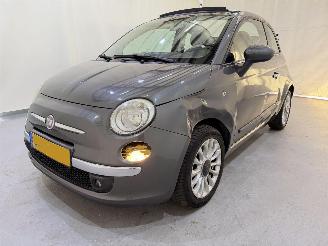damaged passenger cars Fiat 500C 0.9 TwinAir Lounge Airco 2012/8