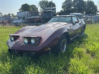 krockskadad bil auto Chevrolet Corvette 5.7 V8 TARGA 1978/1