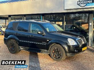 skadebil bedrijf Ssang yong Rexton SSangYong RX 270 XVT Automaat Leer Memory Cruise Clima Sapphire 2011/6