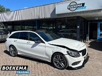 Unfallwagen Mercedes C-klasse 250 CDI 4MATIC Edition 1 AMG Panorama Burmester Luft 360-Camera 2016/11