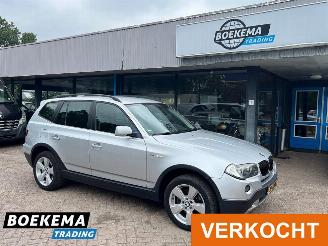 skadebil auto BMW X3 2.0i Executive Anniversary Navigatie Cruise Leer Stoelverw Trekhaak PDC 2007/6