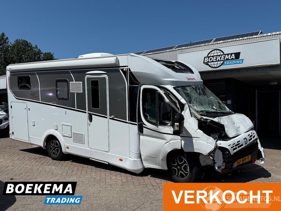 Dethleffs JUST T 7052 140PK Automaat Garage Enkele-Bedden Dakairco Luifel Zonnepaneel