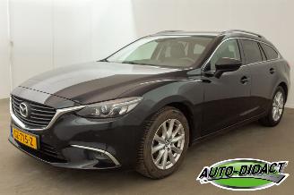 skadebil auto Mazda 6 2.2D Motorschade Leder Navi Clima SkyActiv-D 150 Skylease GT 2015/9