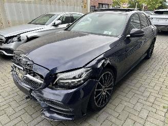 krockskadad bil auto Mercedes C-klasse AMG FACELIFT/PANO/LED/NAVI/PDC/LEDER/SIDE-ASSIST/ 2018/12