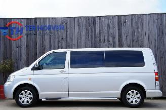 krockskadad bil auto Volkswagen Transporter T5 2.5 TDi Lang Dubbele Cabine Airco Cruise Trekhaak 96KW Euro 4 2007/8