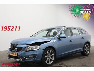 damaged passenger cars Volvo V-60 2.4 D6 AWD PHEV Summum ACC Schuifdak Memory H/K Camera SHZ 2014/2
