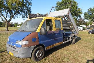 krockskadad bil motor Fiat Ducato 2.5 DIESEL DUBBELE CABINE OPEN LAADBAK KIPPER !!!! 2001/4