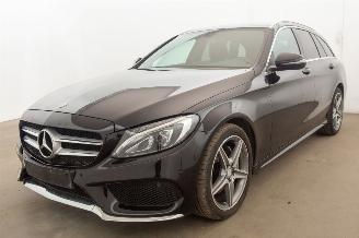 uszkodzony samochody osobowe Mercedes C-klasse C180d Navi Clima Leder 2017/2